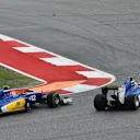 Felipe Nasr (BRA) Sauber C34 and Marcus Ericsson (SWE) Sauber C34 at Formula One World Championship, Rd16, United States  Grand Prix, Race, Austin, Texas, USA, Sunday 25 October 2015. © Sutton Motorsport Images