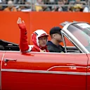 Kimi Raikkonen (FIN) Ferrari in the drivers parade at Formula One World Championship, Rd16, United States  Grand Prix, Race, Austin, Texas, USA, Sunday 25 October 2015. © Sutton Motorsport Images
