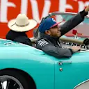 Lewis Hamilton (GBR) Mercedes AMG F1 in the drivers parade at Formula One World Championship, Rd16, United States  Grand Prix, Race, Austin, Texas, USA, Sunday 25 October 2015. © Sutton Motorsport Images
