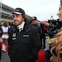 Fernando Alonso (ESP) McLaren on the drivers parade at Formula One World Championship, Rd16, United States  Grand Prix, Race, Austin, Texas, USA, Sunday 25 October 2015. © Sutton Motorsport Images