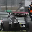 Nico Hulkenberg (GER) Force India VJM08 retires from the race at Formula One World Championship, Rd16, United States  Grand Prix, Race, Austin, Texas, USA, Sunday 25 October 2015. © Sutton Motorsport Images