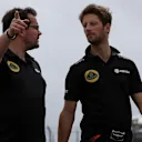 Romain Grosjean (FRA) Lotus F1 walks the track at Formula One World Championship, Rd16, United States  Grand Prix, Preparations, Austin, Texas, USA, Thursday 22 October 2015. © Sutton Motorsport Images