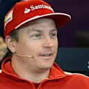 Kimi Raikkonen (FIN) Ferrari in the press conference at Formula One World Championship, Rd16, United States  Grand Prix, Preparations, Austin, Texas, USA, Thursday 22 October 2015. © Sutton Motorsport Images
