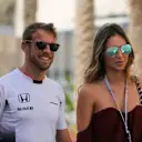 Jenson Button (GBR) McLaren with his girlfriend Brittny Ward (USA) at Formula One World Championship, Rd21, Abu Dhabi Grand Prix, Practice, Yas Marina Circuit, Abu Dhabi, UAE, Friday 25 November 2016. © Sutton Images