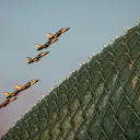 Fursan Al Emarate Air Show flypast at Formula One World Championship, Rd21, Abu Dhabi Grand Prix, Qualifying, Yas Marina Circuit, Abu Dhabi, UAE, Saturday 26 November 2016. © Sutton Images