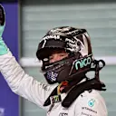 Nico Rosberg (GER) Mercedes AMG F1 celebrates in parc ferme at Formula One World Championship, Rd21, Abu Dhabi Grand Prix, Qualifying, Yas Marina Circuit, Abu Dhabi, UAE, Saturday 26 November 2016. © Sutton Images