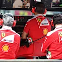 Maurizio Arrivabene (ITA) Ferrari Team Principal and Ferrari pit wa,, gantry at Formula One World Championship, Rd21, Abu Dhabi Grand Prix, Qualifying, Yas Marina Circuit, Abu Dhabi, UAE, Saturday 26 November 2016. © Sutton Images