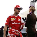 Sebastian Vettel (GER) Ferrari on the drivers parade at Formula One World Championship, Rd21, Abu Dhabi Grand Prix, Race, Yas Marina Circuit, Abu Dhabi, UAE, Sunday 27 November 2016. © Sutton Images