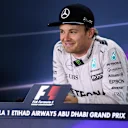 World Champion Nico Rosberg (GER) Mercedes AMG F1 in the Press Conference at Formula One World Championship, Rd21, Abu Dhabi Grand Prix, Race, Yas Marina Circuit, Abu Dhabi, UAE, Sunday 27 November 2016. © Sutton Images