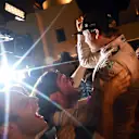 World Champion Nico Rosberg (GER) Mercedes AMG F1 celebrates with friends and the team at Formula One World Championship, Rd21, Abu Dhabi Grand Prix, Race, Yas Marina Circuit, Abu Dhabi, UAE, Sunday 27 November 2016. © Sutton Images