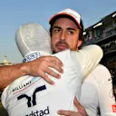 Fernando Alonso (ESP) McLaren and  Felipe Massa (BRA) Williams on the grid at Formula One World Championship, Rd21, Abu Dhabi Grand Prix, Race, Yas Marina Circuit, Abu Dhabi, UAE, Sunday 27 November 2016. © Sutton Images