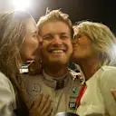 World Champion Nico Rosberg (GER) Mercedes AMG F1 celebrates with his wife Vivian Rosberg (GER) and his Mother Sina Rosberg (GER) at Formula One World Championship, Rd21, Abu Dhabi Grand Prix, Race, Yas Marina Circuit, Abu Dhabi, UAE, Sunday 27 November 2016. © Sutton Images
