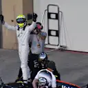 Race retiree Jenson Button (GBR) McLaren MP4-31 at Formula One World Championship, Rd21, Abu Dhabi Grand Prix, Race, Yas Marina Circuit, Abu Dhabi, UAE, Sunday 27 November 2016. © Sutton Images