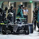 Nico Rosberg (GER) Mercedes-Benz F1 W07 Hybrid pit stop at Formula One World Championship, Rd21, Abu Dhabi Grand Prix, Race, Yas Marina Circuit, Abu Dhabi, UAE, Sunday 27 November 2016. © Sutton Images