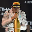 Nico Rosberg (GER) Mercedes AMG F1 celebrates on the podium at Formula One World Championship, Rd21, Abu Dhabi Grand Prix, Race, Yas Marina Circuit, Abu Dhabi, UAE, Sunday 27 November 2016. © Sutton Images