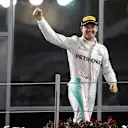 World Champion Nico Rosberg (GER) Mercedes AMG F1 celebrates on the podium at Formula One World Championship, Rd21, Abu Dhabi Grand Prix, Race, Yas Marina Circuit, Abu Dhabi, UAE, Sunday 27 November 2016. © Sutton Images
