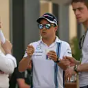 Martin Brundle (GBR) Sky TV, Felipe Massa (BRA) Williams and Paul di Resta (GBR) at Formula One World Championship, Rd21, Abu Dhabi Grand Prix, Preparations, Yas Marina Circuit, Abu Dhabi, UAE, Thursday 24 November 2016. © Sutton Images
