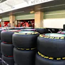 Pirelli tyres at Formula One World Championship, Rd21, Abu Dhabi Grand Prix, Preparations, Yas Marina Circuit, Abu Dhabi, UAE, Thursday 24 November 2016. © Sutton Images