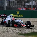 Esteban Gutierrez (MEX) Haas VF-16 spins into the gravel at Formula One World Championship, Rd1, Australian Grand Prix, Practice, Albert Park, Melbourne, Australia, Friday 18 March 2016. © Sutton Motorsport Images