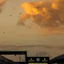 Sunrise and birds over pit lane at Formula One World Championship, Rd1, Australian Grand Prix, Qualifying, Albert Park, Melbourne, Australia, Saturday 19 March 2016. © Sutton Motorsport Images