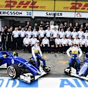 Sauber team photo at Formula One World Championship, Rd1, Australian Grand Prix, Qualifying, Albert Park, Melbourne, Australia, Saturday 19 March 2016. © Sutton Motorsport Images