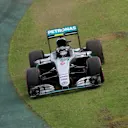 Nico Rosberg (GER) Mercedes-Benz F1 W07 Hybrid cuts across the grass at Formula One World Championship, Rd1, Australian Grand Prix, Qualifying, Albert Park, Melbourne, Australia, Saturday 19 March 2016. © Sutton Motorsport Images
