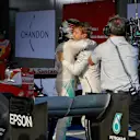 Race winner Nico Rosberg (GER) Mercedes AMG F1 celebrates in parc ferme with Lewis Hamilton (GBR) Mercedes-Benz F1 W07 Hybrid at Formula One World Championship, Rd1, Australian Grand Prix, Race, Albert Park, Melbourne, Australia, Sunday 20 March 2016. © Sutton Motorsport Images