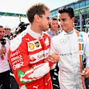 Sebastian Vettel (GER) Ferrari and Pascal Wehrlein (GER) Manor Racing on the grid at Formula One World Championship, Rd1, Australian Grand Prix, Race, Albert Park, Melbourne, Australia, Sunday 20 March 2016. © Sutton Motorsport Images