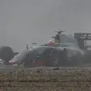 Esteban Gutierrez (MEX) Haas VF-16 crashed out of the race at Formula One World Championship, Rd1, Australian Grand Prix, Race, Albert Park, Melbourne, Australia, Sunday 20 March 2016. © Sutton Motorsport Images