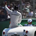 Lewis Hamilton (GBR) Mercedes AMG F1 on the drivers parade at Formula One World Championship, Rd1, Australian Grand Prix, Race, Albert Park, Melbourne, Australia, Sunday 20 March 2016. © Sutton Motorsport Images