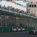 Race winner Nico Rosberg (GER) Mercedes-Benz F1 W07 Hybrid takes the chequered flag at Formula One World Championship, Rd1, Australian Grand Prix, Race, Albert Park, Melbourne, Australia, Sunday 20 March 2016. © Sutton Motorsport Images