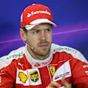 Sebastian Vettel (GER) Scuderia Ferrari in the press conference at Formula One World Championship, Rd1, Australian Grand Prix, Race, Albert Park, Melbourne, Australia, Sunday 20 March 2016. © Sutton Motorsport Images