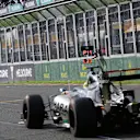 Sergio Perez (MEX) Force India VJM09 passes his pit board at Formula One World Championship, Rd1, Australian Grand Prix, Race, Albert Park, Melbourne, Australia, Sunday 20 March 2016. © Sutton Motorsport Images
