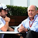 Fernando Alonso (ESP) McLaren and Ron Dennis (GBR) McLaren Executive Chairman at Formula One World Championship, Rd1, Australian Grand Prix, Preparations, Albert Park, Melbourne, Australia, Thursday 17 March 2016. © Sutton Motorsport Images
