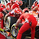 Ferrari practice pit stop at Formula One World Championship, Rd1, Australian Grand Prix, Preparations, Albert Park, Melbourne, Australia, Thursday 17 March 2016. © Sutton Motorsport Images