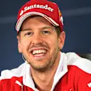 Sebastian Vettel (GER) Ferrari in the Press Conference at Formula One World Championship, Rd1, Australian Grand Prix, Preparations, Albert Park, Melbourne, Australia, Thursday 17 March 2016. © 2014