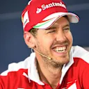 Sebastian Vettel (GER) Ferrari in the Press Conference at Formula One World Championship, Rd1, Australian Grand Prix, Preparations, Albert Park, Melbourne, Australia, Thursday 17 March 2016. © 2014