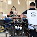 Sauber C35  in the garage at Formula One World Championship, Rd1, Australian Grand Prix, Preparations, Albert Park, Melbourne, Australia, Wednesday 16 March 2016. © Sutton Motorsport Images