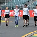 Esteban Gutierrez (MEX) Haas F1 walks the track at Formula One World Championship, Rd1, Australian Grand Prix, Preparations, Albert Park, Melbourne, Australia, Wednesday 16 March 2016. © Sutton Motorsport Images