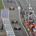 Cars in pit lane at Formula One World Championship, Rd9, Austrian Grand Prix, Practice, Spielberg, Austria, Friday 1 July 2016. © Sutton Images