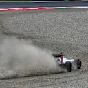 Romain Grosjean (FRA) Haas VF-16 runs through the gravel in Q2 at Formula One World Championship, Rd9, Austrian Grand Prix, Qualifying, Spielberg, Austria, Saturday 2 July 2016. © Sutton Images
