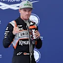 Nico Hulkenberg (GER) Force India F1 celebrates in parc ferme at Formula One World Championship, Rd9, Austrian Grand Prix, Qualifying, Spielberg, Austria, Saturday 2 July 2016. © Sutton Images
