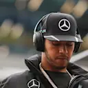 Lewis Hamilton (GBR) Mercedes AMG F1 on the drivers parade at Formula One World Championship, Rd9, Austrian Grand Prix, Race, Spielberg, Austria, Sunday 3 July 2016. © Sutton Images