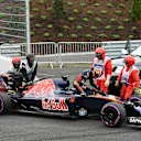 Daniil Kvyat (RUS) Scuderia Toro Rosso STR11 retires from the race at Formula One World Championship, Rd9, Austrian Grand Prix, Race, Spielberg, Austria, Sunday 3 July 2016. © Sutton Images