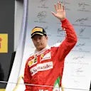 Kimi Raikkonen (FIN) Ferrari celebrates on the podium at Formula One World Championship, Rd9, Austrian Grand Prix, Race, Spielberg, Austria, Sunday 3 July 2016. © Sutton Images