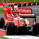 Sebastian Vettel (GER) Ferrari SF16-H retired from the race with a blown rear tyre at Formula One World Championship, Rd9, Austrian Grand Prix, Race, Spielberg, Austria, Sunday 3 July 2016. © Sutton Images