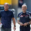 Gerhard Berger (AUT) and Franz Tost (AUT) Scuderia Toro Rosso Team Principal at Formula One World Championship, Rd9, Austrian Grand Prix, Preparations, Spielberg, Austria, Thursday 30 June 2016. © Sutton Images