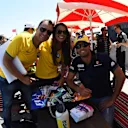 Felipe Nasr (BRA) Sauber and fans at the autograph session at Formula One World Championship, Rd2, Bahrain Grand Prix Qualifying, Bahrain International Circuit, Sakhir, Bahrain, Saturday 2 April 2016. © Sutton Motorsport Images