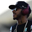 Lewis Hamilton (GBR) Mercedes AMG F1 on the drivers parade at Formula One World Championship, Rd2, Bahrain Grand Prix Race, Bahrain International Circuit, Sakhir, Bahrain, Sunday 3 April 2016. © Sutton Motorsport Images