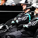 Mercedes AMG F1 mechanics at Formula One World Championship, Rd2, Bahrain Grand Prix Race, Bahrain International Circuit, Sakhir, Bahrain, Sunday 3 April 2016. © Sutton Motorsport Images